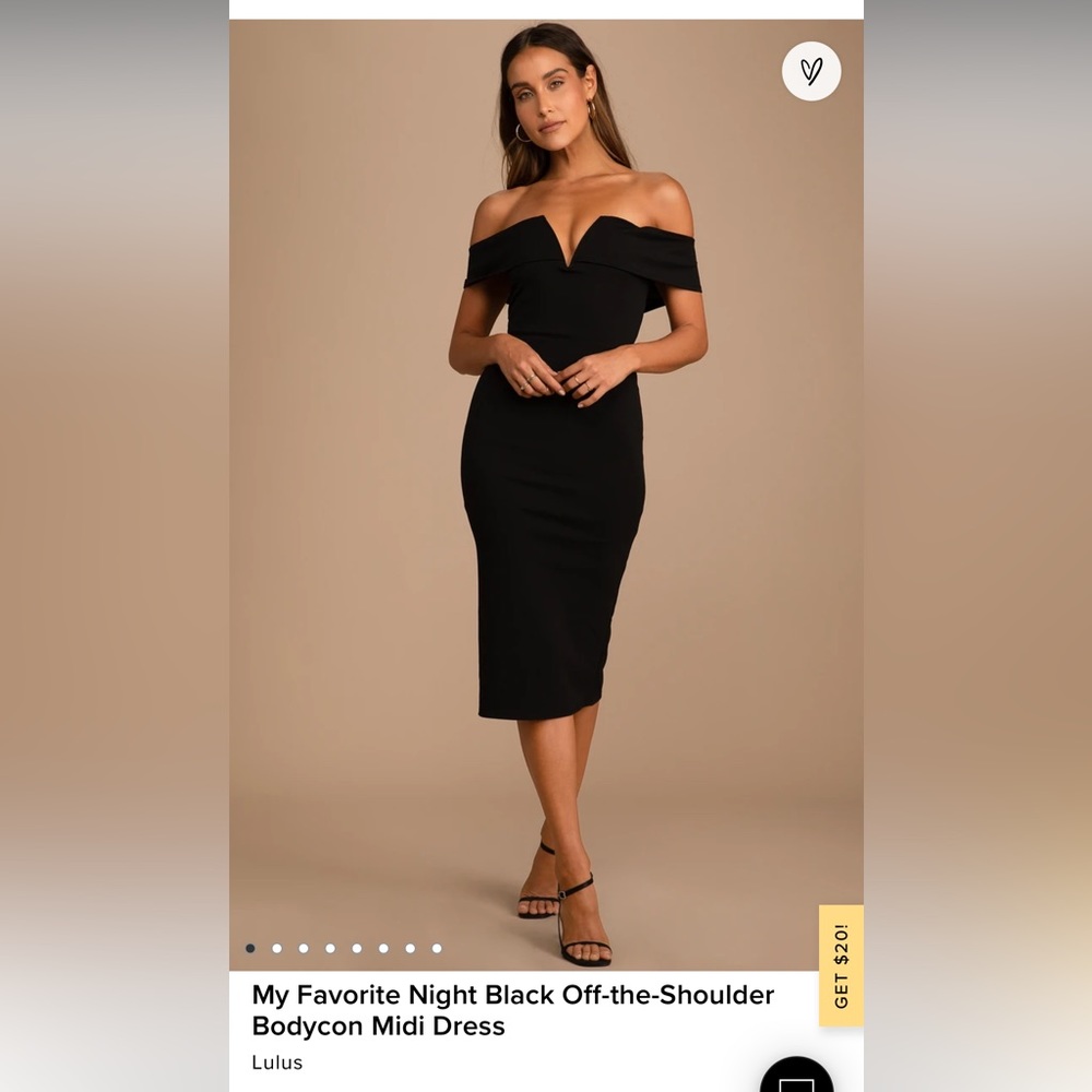 Lulus off the shoulder dress